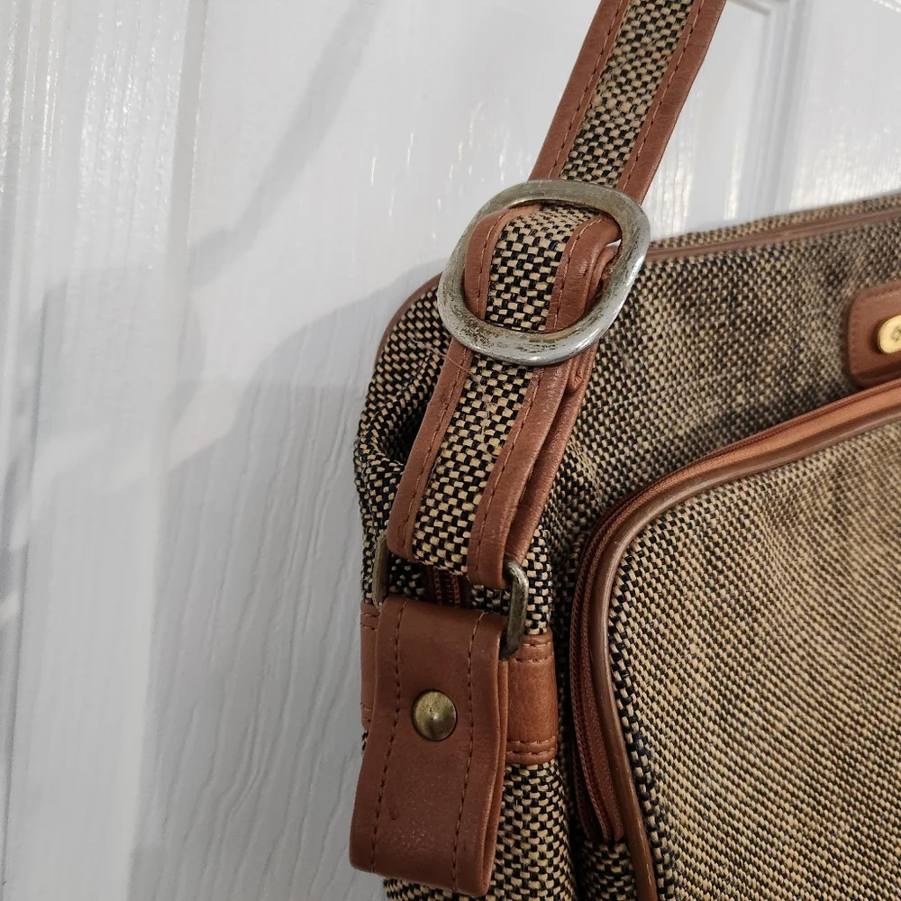 Samsonite Tan and Brown Messenger Bag